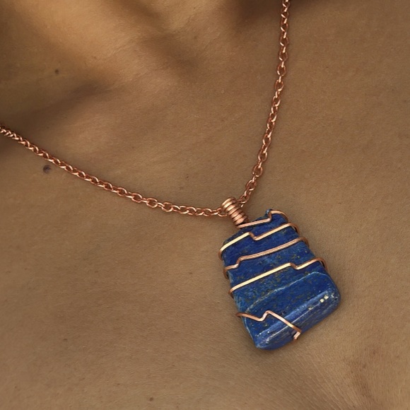 One of a Kind, Lapis Lazuli Gemstone Necklace - Picture 4 of 7